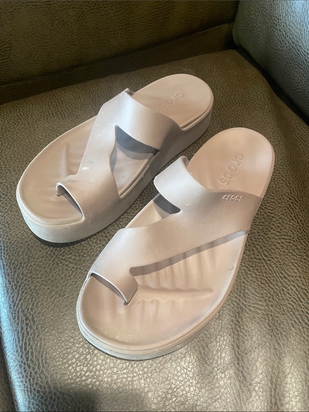 Croc Platform Sandal